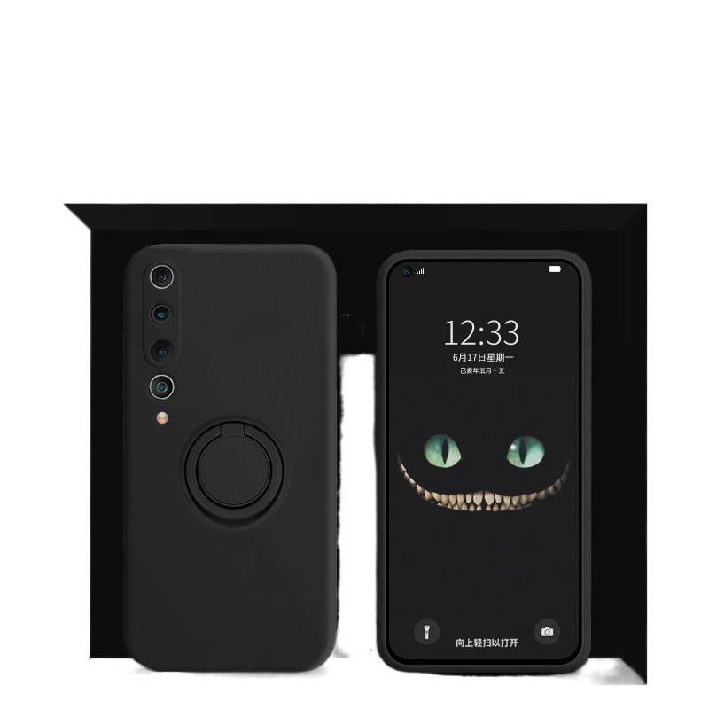 غطاء واقي بسيليكون لـ redmik40s مع حماية من السقوط ومقاومة بصمات الأصابع مع مقاوم للصدمات مع حامل قابل للطي باللون أسود بوظيفة حامل من السيليكون باللون الأسود باللون الأحمر - Image 1