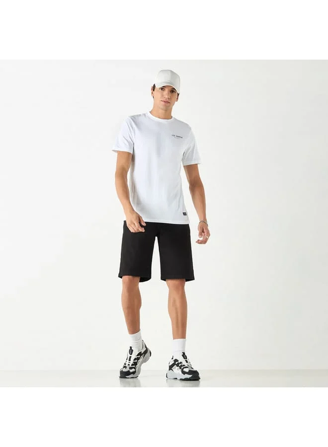 Lee Cooper Lee Cooper Logo Print T-shirt with Short Sleeves