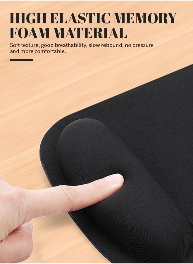 Generic - Mouse Pad With Wrist Pad Ergonomic Gaming Mouse Mat Small Size Soft Foldable Non-Slip Washable Relieve Wrist Pain Protect Wrist Suitable For Office Games - Image 1