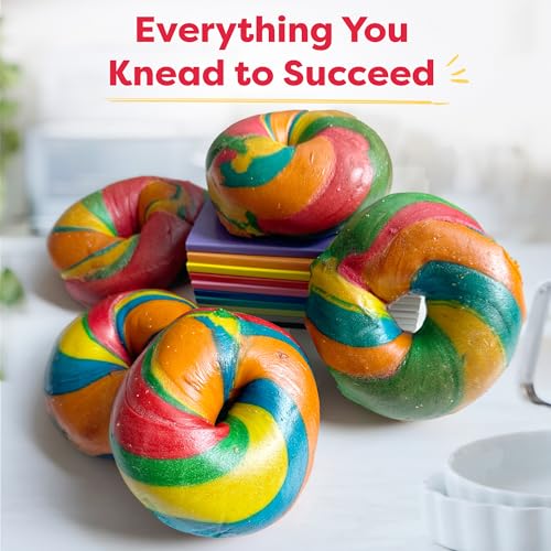 Baketivity Rainbow Bagel Kids Baking Kit - Baking Kits for Kids with Premeasured Ingredients, Step-By-Step Instructions, Video Guide, and STEM Lessons - Kids Cooking Kit for Ages 6-12+ - Image 2