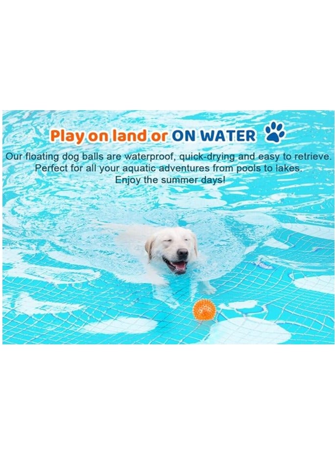 FunMay 6-pack Squeaky Dog Toy Balls 6 Colors Puppy Chew Toys for Teething, BPA Free Non-Toxic, Spikey Medium, Large & Small Dogs, Durable Aggressive Chewers Spikey Dog Balls Squeaky Dog Toys Pet Toys Rubber Dog Toy Balls Puppy Chew Toys for Teething Durable Dog Toys for Aggressive Chewers Fetch Toys for Medium Large Dogs - Image 4