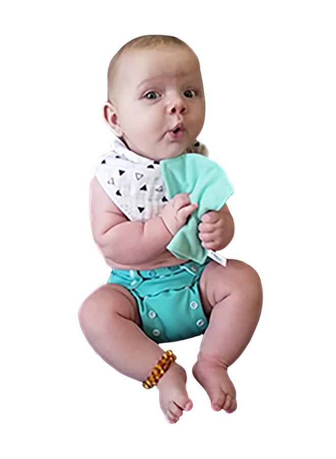 Baby Paper Crinkly Baby Toy, Turquoise Zig Zag - Image 2