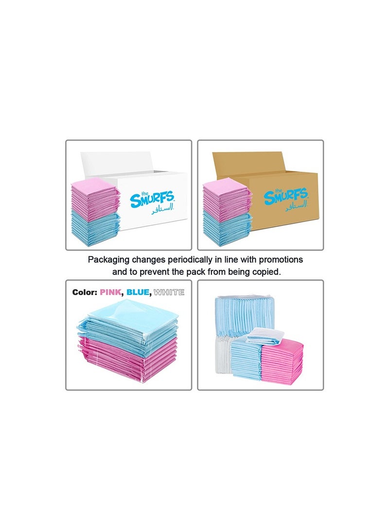 The Smurfs Disposable Changing Mats, 36 Counts, Soft Waterproof Mat, Portable Leak Proof Changing Mat, New Mom Leak-Proof Under pad, Mattress Table Protector Pad - Image 4