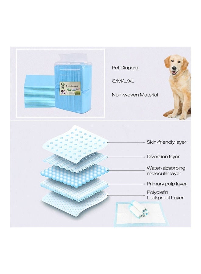 Generic Pack Of 50 Disposable Diaper Pad Blue M  - Image 2