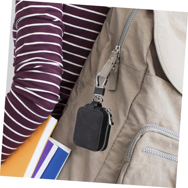 Shockproof Airpods Pro Case Cover Black Portable Keychain Pendant Design For Outdoor Use - Image 5