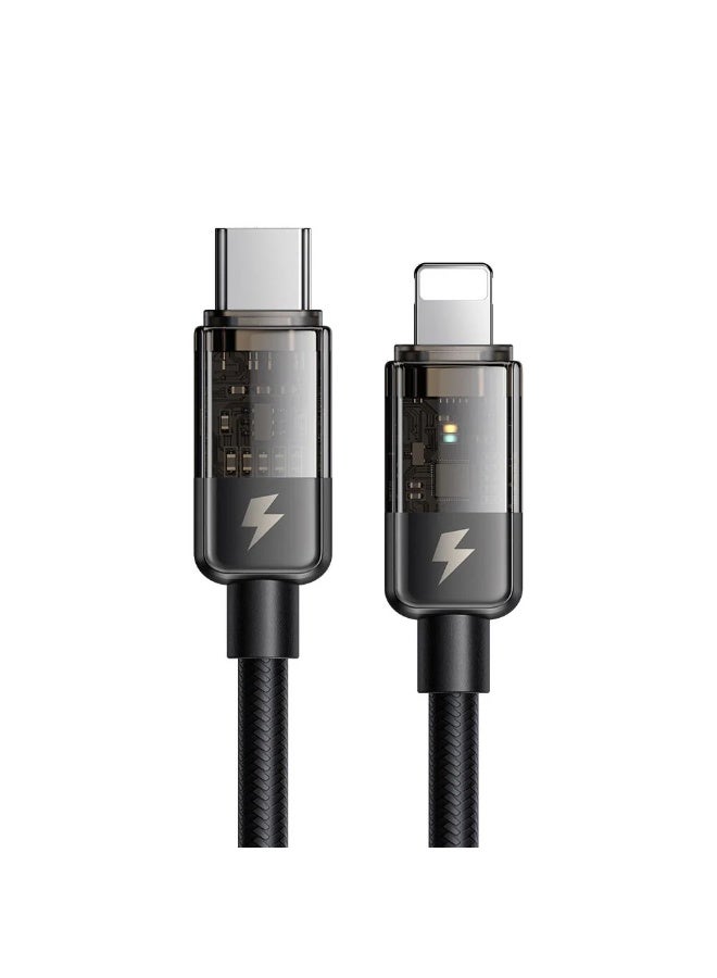 Mcdodo Auto Power Off USB-C to USB-C Cable 100W 1.2m – PD Fast Charging Type-C Data Sync Cable for Android Phones, Samsung Galaxy, Tablets, Laptops – Black - Image 3
