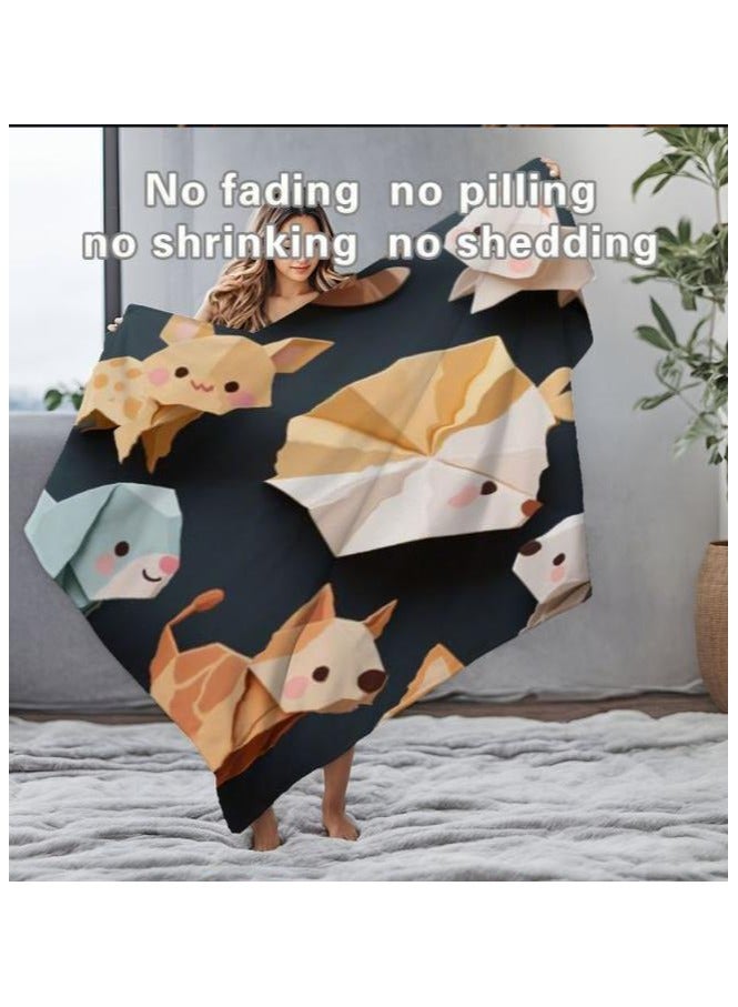 عام بطانية رقيقة من الفانيلا الكرتونية للأطفال أو الطلاب (دافئة ومريحة ومناسبة للنوم والألعاب) 100 سم * 150 سم - 337 - Image 3