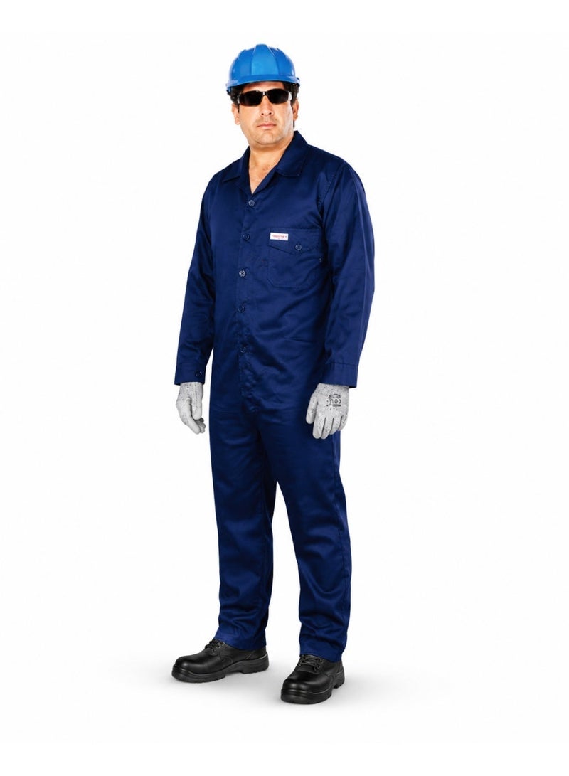 Vaultex Navy Blue Industrial Safety Overall for Construction, Engineering, Manufacturing, Maintenance & Workshop Use - Image 4