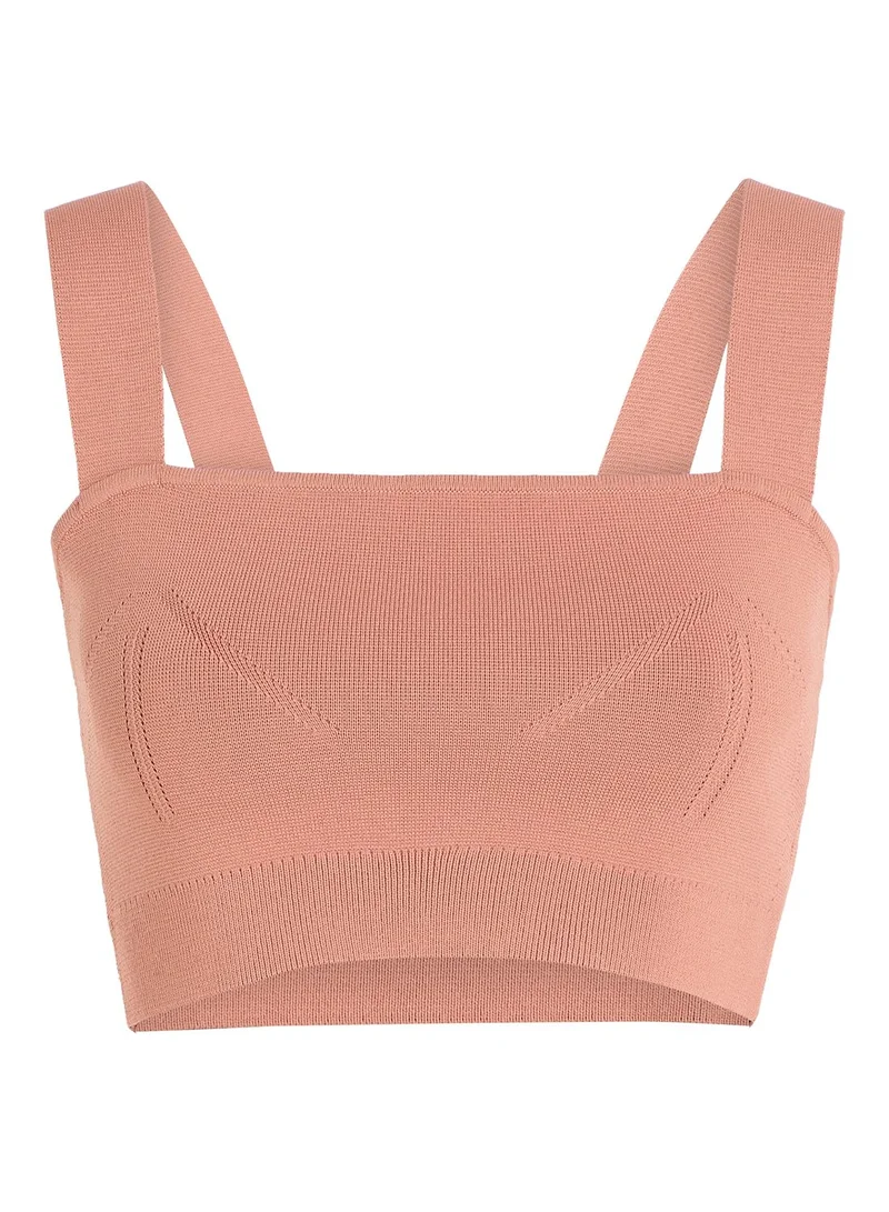 CALVIN KLEIN Strappy Knitted Top