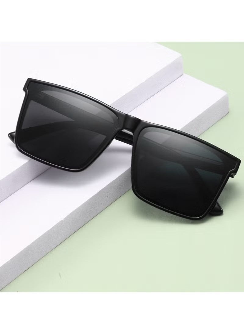 جونيس نظارات شمسية مستقطبة HD عدسة مستقطبة 100٪ حماية UV400 تصميم أنيق للرجال / النساء الأسود - Image 5