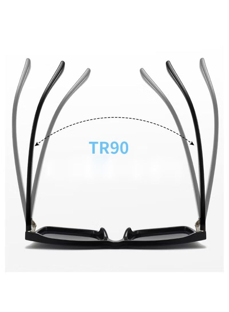 جونيس نظارات شمسية مستقطبة HD عدسة مستقطبة 100٪ حماية UV400 تصميم أنيق للرجال / النساء الأسود - Image 4