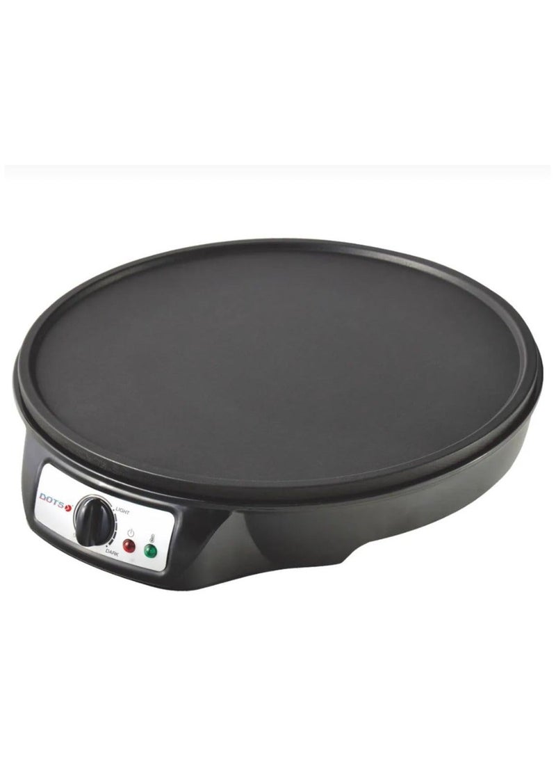 DOTS Crepe maker, 30 cm diameter, Adjustable temperature control, 1000W CPD-603, Black - Image 3