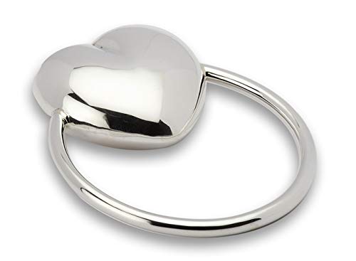 Krysaliis 925 Sterling Silver Heart Teether Rattle - Newborn Baby Boy and Baby Girl Gift - Non-tarnishing and Durable - Packaged in a Beautiful Gift Box - Image 3