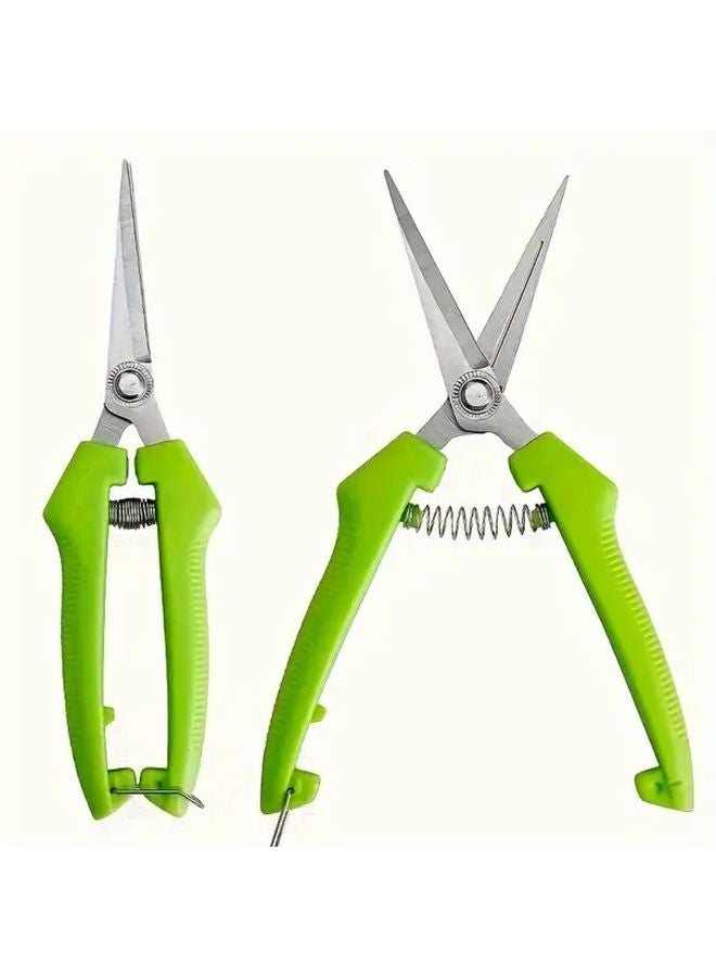 Green Ergonomic Gardening Shears Easy Pruning Classic Style For Home Garden - Image 5