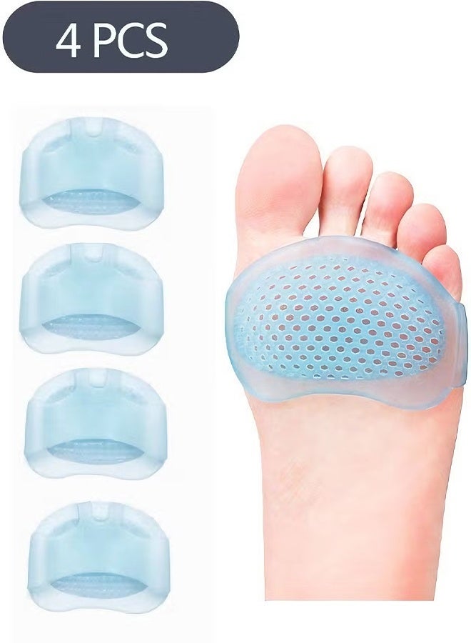 Happy D 2 Pair Metatarsal Pads Ball of Foot Cushions for Women and Men, Soft Gel Foot Pads Metatarsal Forefoot Cushioning Foot Pain Relief - Image 1