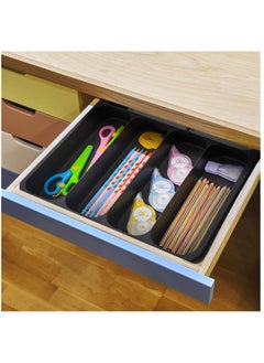 XiuWoo Expandable Adjustable Cutlery Drawer Organizer, Utensil Kinfe Trayanna, Silverware and Flatware Holder, Closet Cutlery Tray for Spoons Forks Knives,  - Image 5