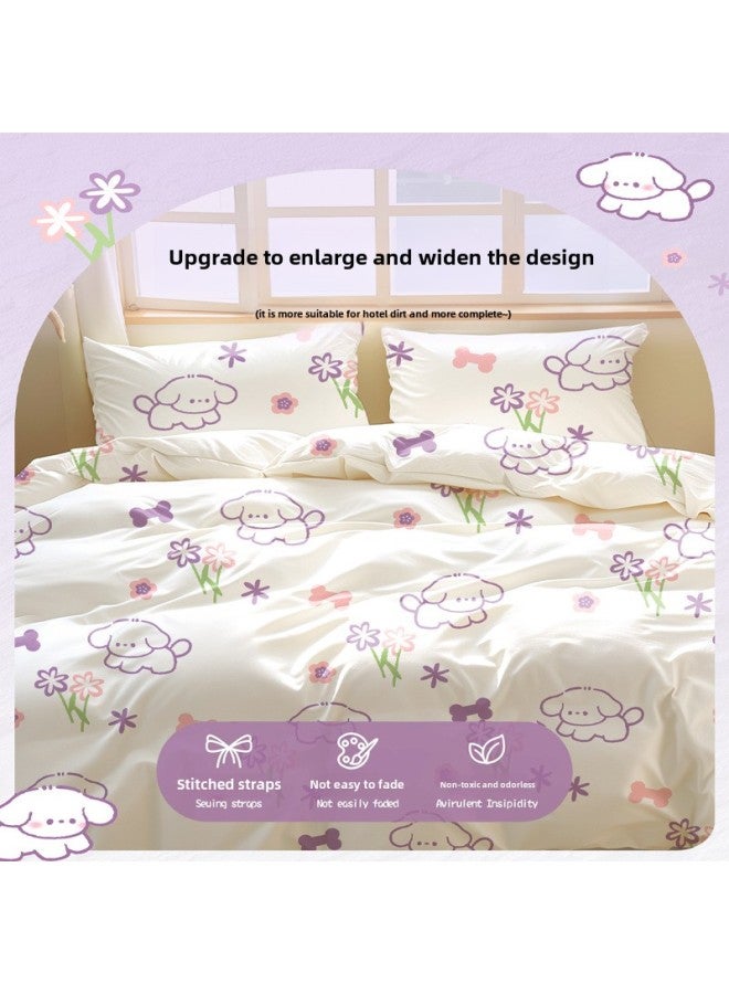 Buddy High Disposable Bed Sheet Quilt Cover Pillowcase Travel Hotel Four-piece Set Bedding Thickened Dirty Portable-Color:Disposable Compressed Socks For Men - White - Image 5