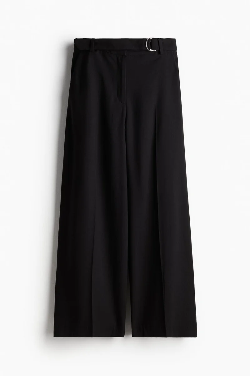 H&M Wide belted trousers