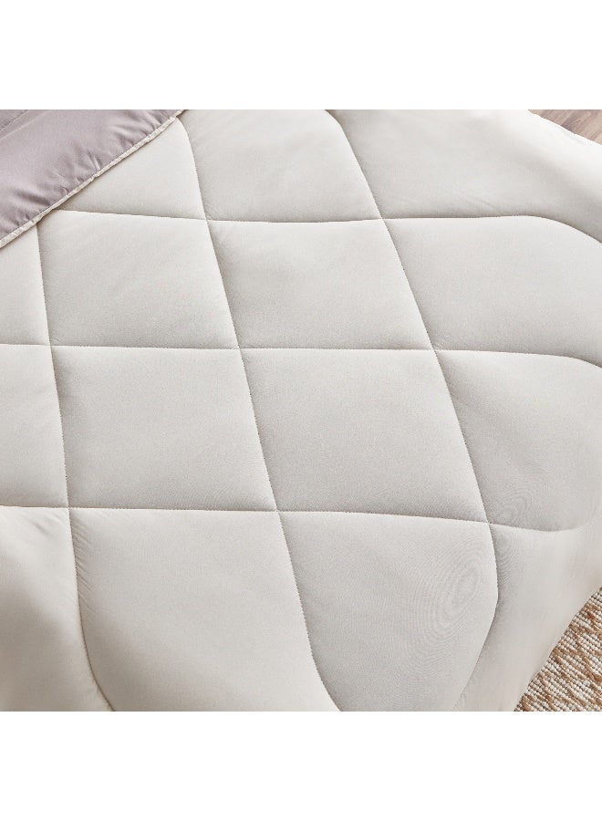 Home Box Derby 2-Piece Reversible Microfiber Twin Comforter Set - 160x220 cm - Image 5