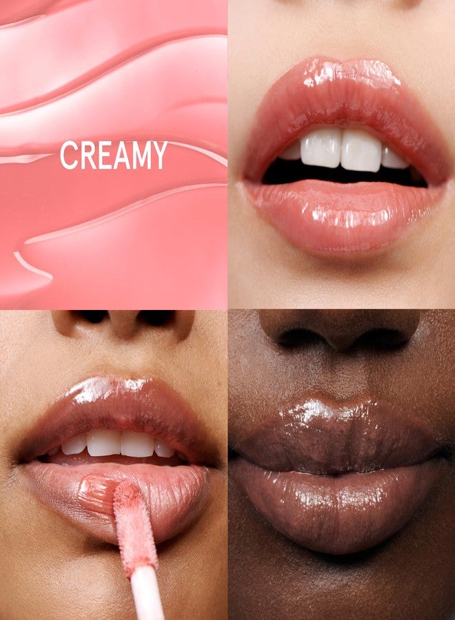 Glossier Lip Glaze Cooling Lip Oil, Creamy Warm Rose - Image 2
