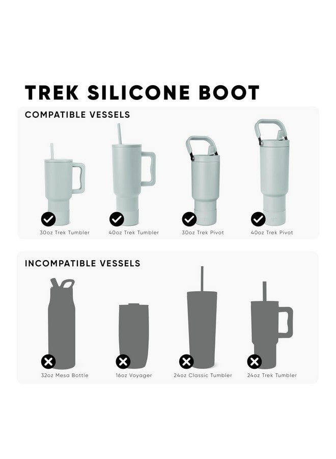 Simple Modern Simple Modern Boot for 40 oz Tumbler with Handle | Anti-Slip Bottom Bumper Silicone Sleeve | Fits 40oz Travel Tumbler | Trek Collection | Midnight Black  - Image 2