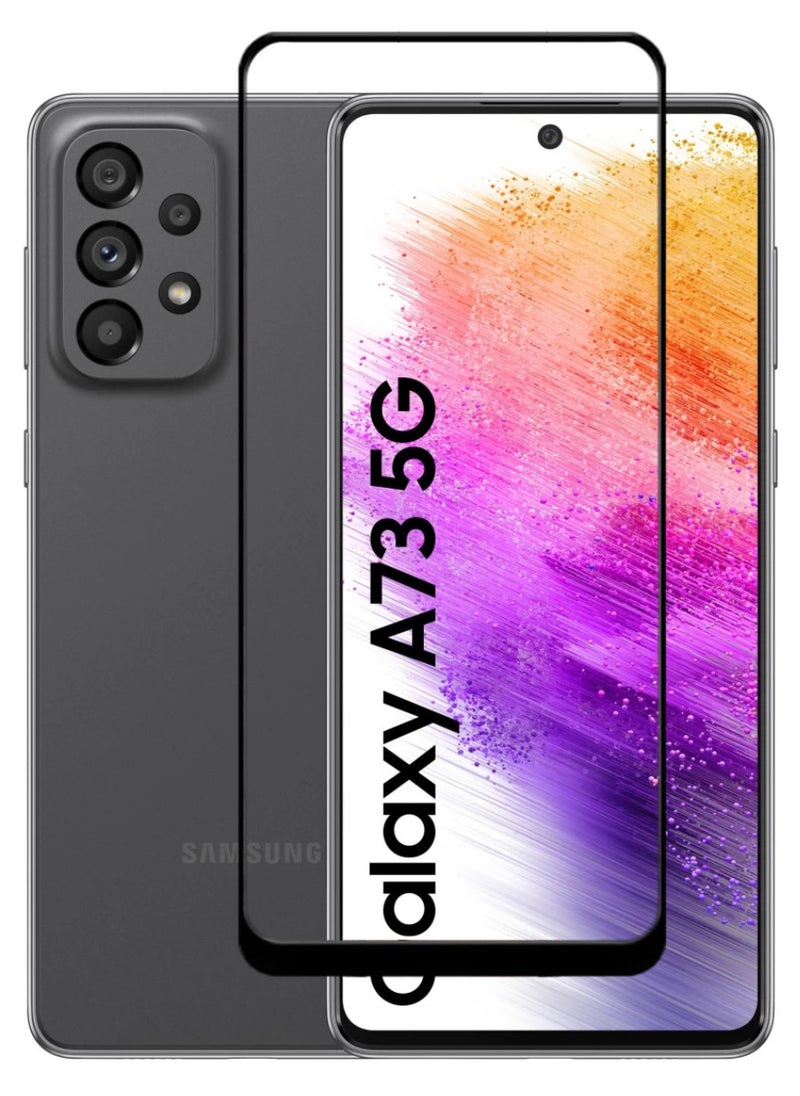ACLIX Antistatic ESD Dustproof Premium Quality High Definition Tempered Glass Screen Protector Designed For Samsung Galaxy A73 5G - Image 1