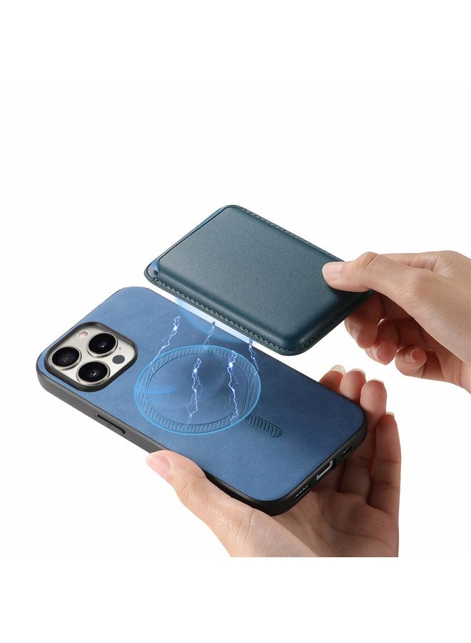 S-TOP Case For iPhone 12 Pro Max Retro Magsafe Card Bag PU Back Cover Phone Case - Image 3