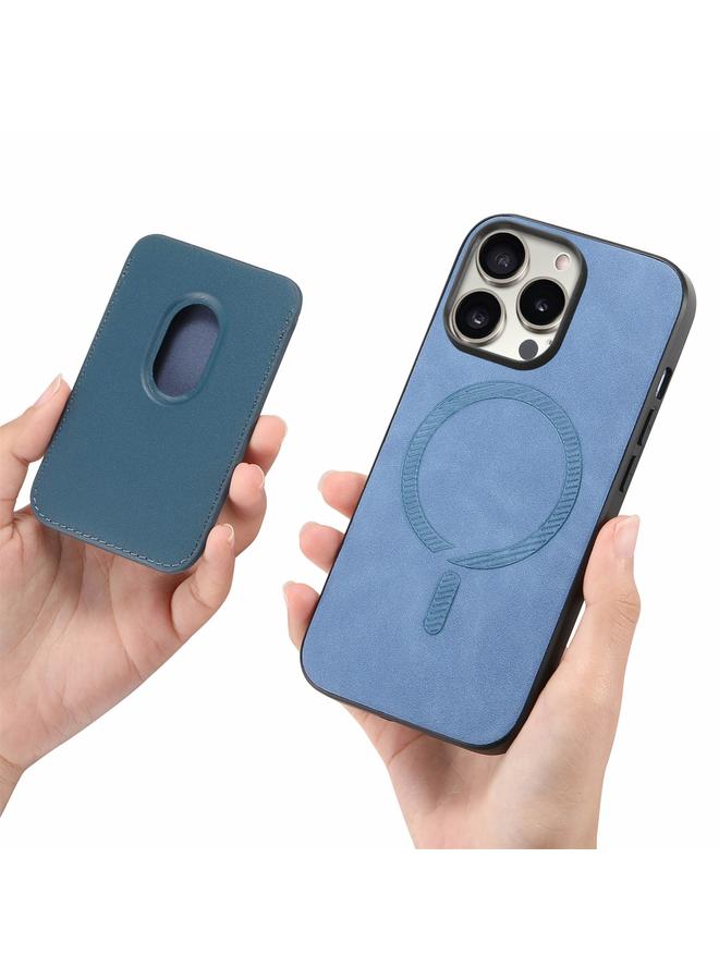 S-TOP Case For iPhone 12 Pro Max Retro Magsafe Card Bag PU Back Cover Phone Case - Image 4