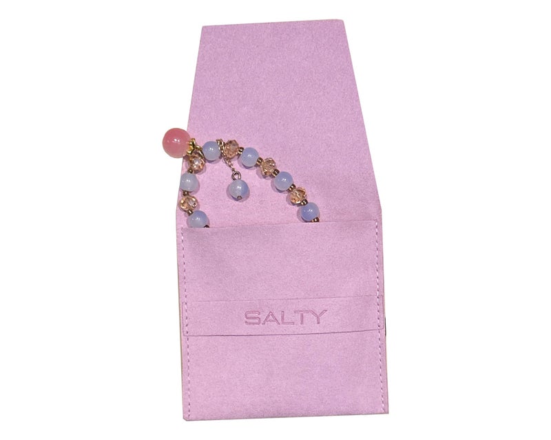 SALTY Fashion Micro Fiber Jewellery Storage Pouch | Travel | Organisers | Jewelry Holder | Organizer Case | Container | Accessories | Multiple Uses | Pack of 1 - Image 5