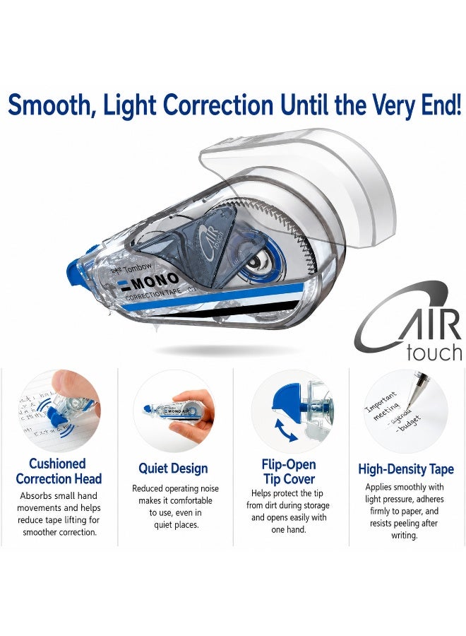 TOMBOW MONO Air Correction Tape CT-CA5, 5 mm tape width, White, Plastic, 1 dispenser for school notes - Image 5