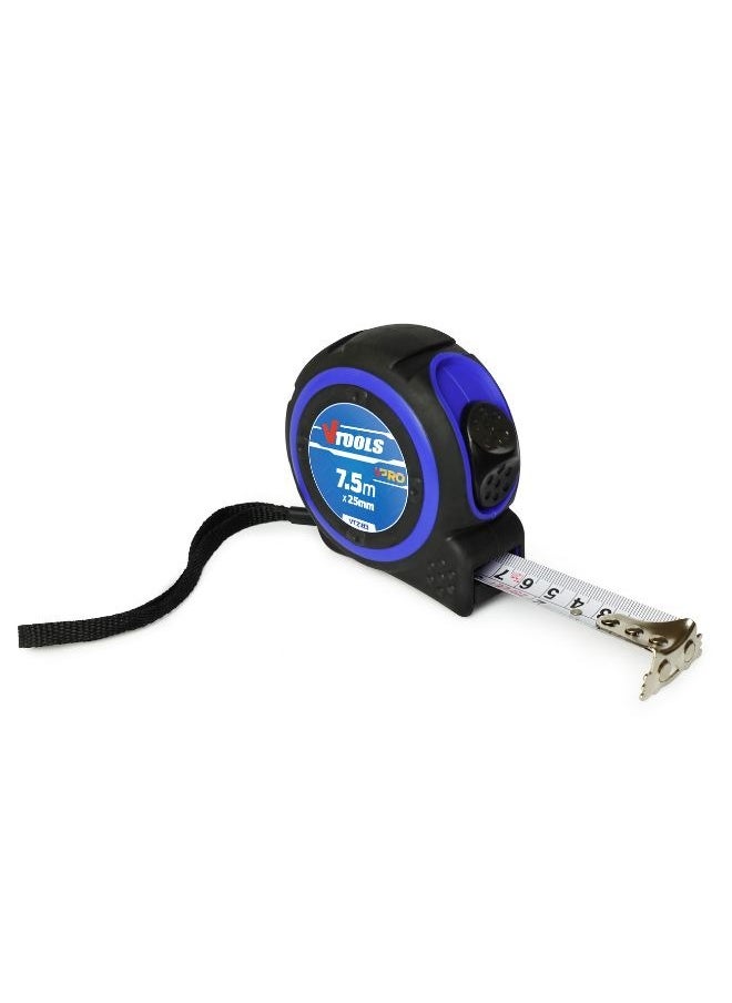VTOOLS - 7.5M Self-Lock Measuring Tape With Magnetic Tip Hook - Image 1
