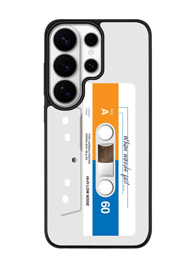 For Samsung Galaxy S26 Ultra Case, [Compatible with MagSafe] Slim Magnetic cover Phone Case - When Words Fail (White Tape)