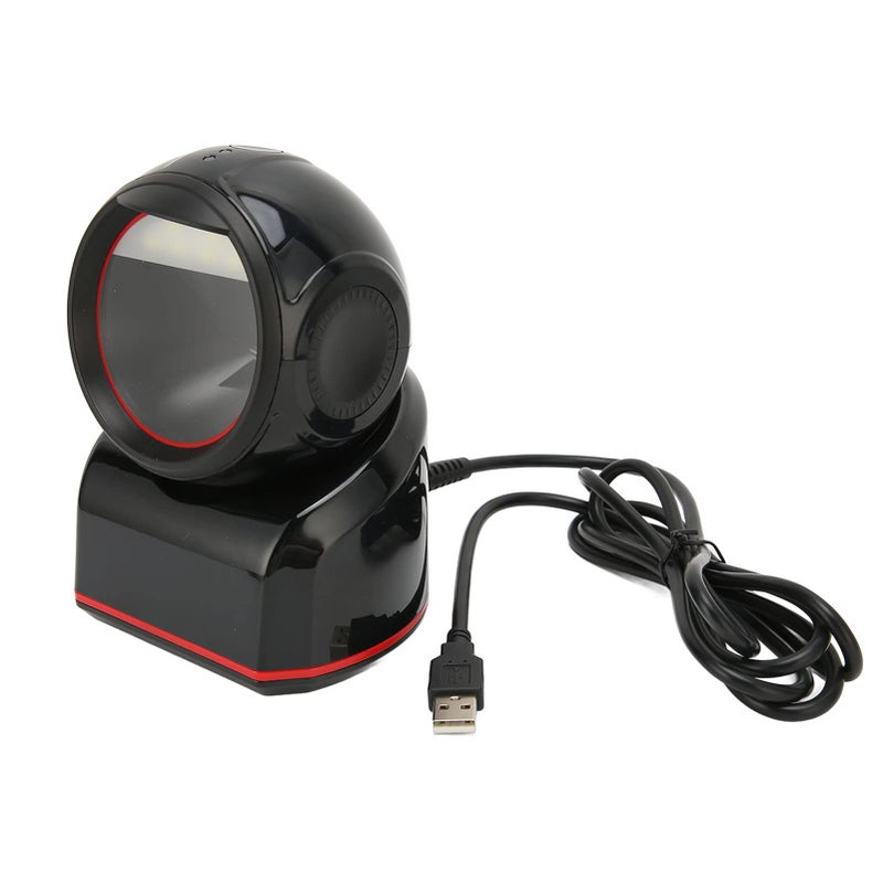 USB ماسح الباركود ثنائي الأبعاد أحادي الاتجاه قارئ رمز الاستجابة السريعة بغلاف ABS أسود مقاوم للتداخل الضوئي - Image 3