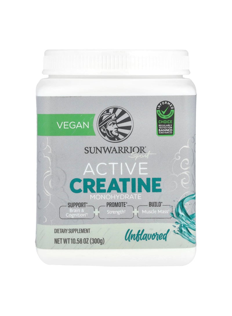 Sport, Active Creatine Monohydrate, Unflavored, 10.58 oz (300 g)