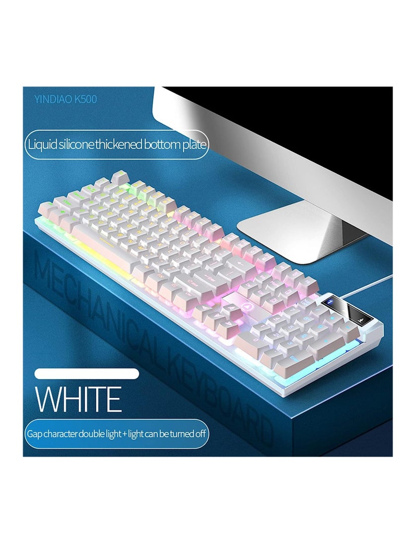 Wired Keyboard Backlight Mechanical Feel Color Matching 104 Keys Computer E-Sports Desktop Gaming Keyboard Peripherals  - Image 5