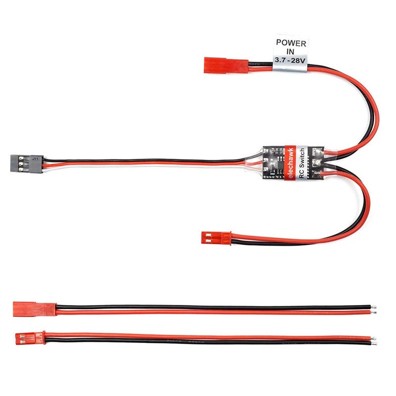 elechawk RC Remote Controlled AUX onOff Electronic Switch Relay for Car Truck Boat LED Light Drone 8A - Image 2