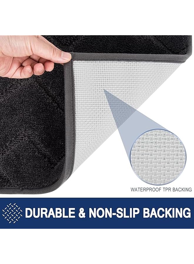 erorex Dirt Trapper Indoor Door Mat Machine Washable Entrance Rug Super Absorbent Dog Doormat Non Slip Inside Floor Mat For Entryway Muddy Shoes And Paws Style2 - Image 2