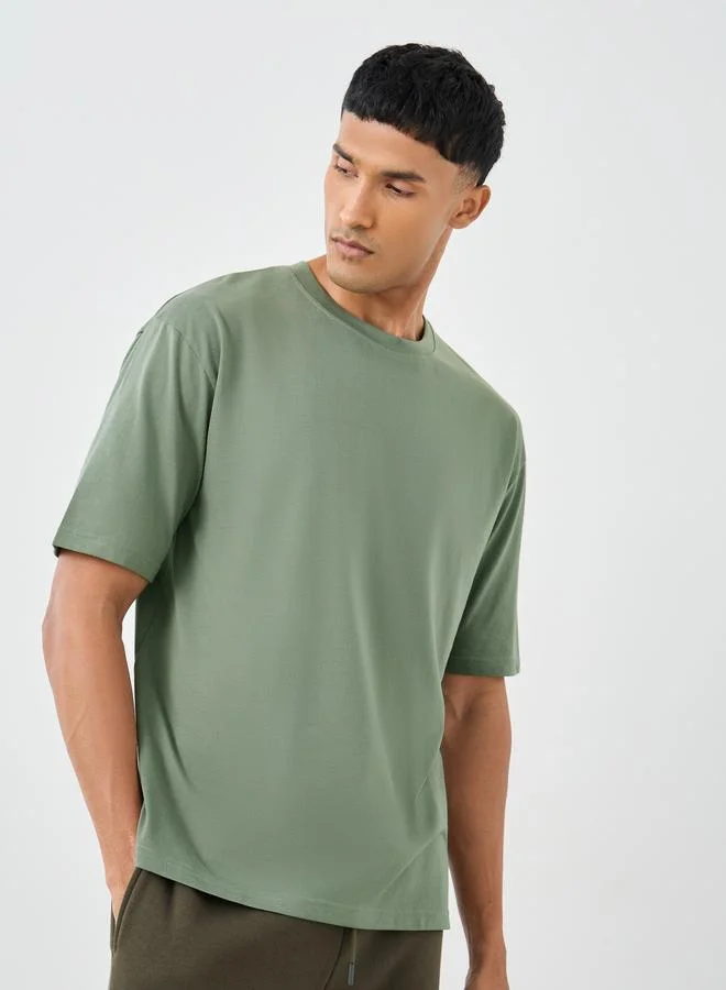 Styli Styli Graphic Print Crew Neck Oversized T-Shirt