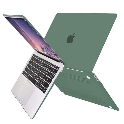 MOSISO Compatible with MacBook Air 13 inch Case 2022 2021 2020 2019 2018 Release A2337 M1 A2179 A1932 Touch ID, Plastic Hard Shell Cover&Keyboard Cover for MacBook Air 13.3 inch Case, Midnight Green - Image 4