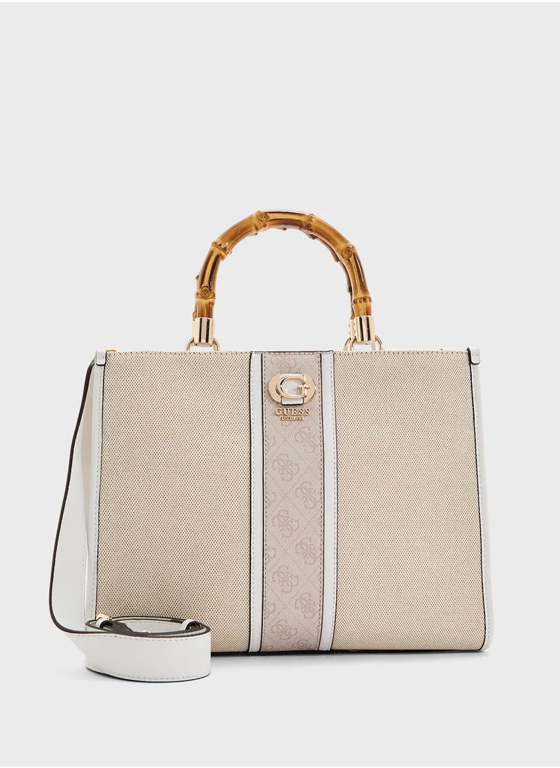 GUESS Kerima Bamboo 2 Cmprtmnt Tote