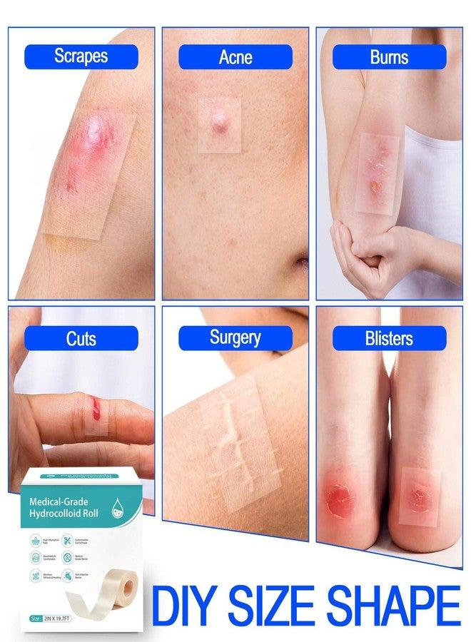 Clean Living Hydrocolloid Dressings Roll 2in x 5m,Hydrocolloid Dressing for Wound Care, Supports Natural Healing, Ultra Absorbent, Reduces Friction, Breathable, Home Essential 500cm - Image 5