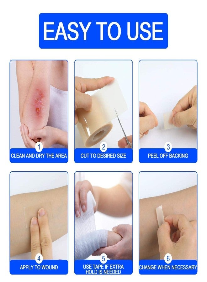 Clean Living Hydrocolloid Dressings Roll 2in x 5m,Hydrocolloid Dressing for Wound Care, Supports Natural Healing, Ultra Absorbent, Reduces Friction, Breathable, Home Essential 500cm - Image 4