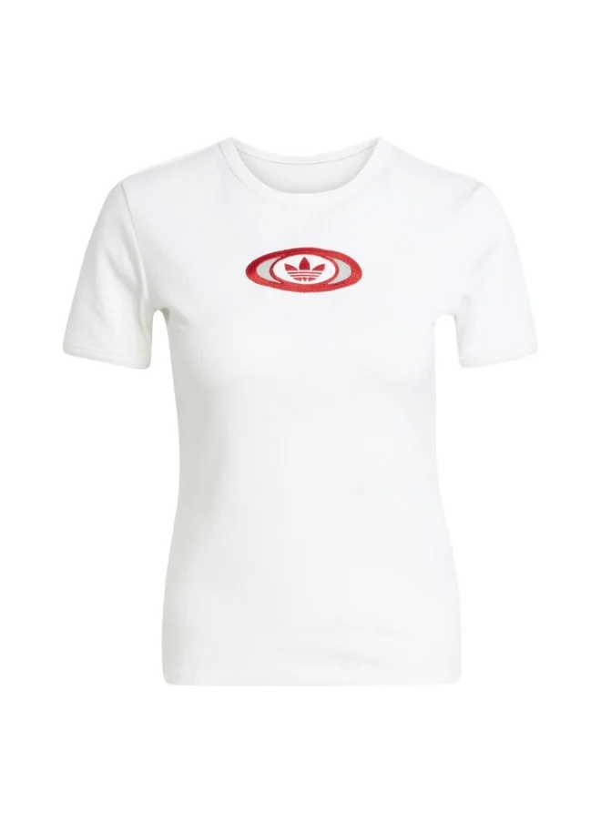 اديداس adidas CAMPUS2000 TEE White Originals Women T-SHIRTS