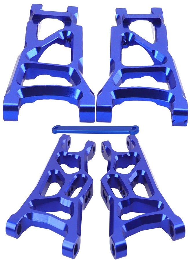 Vgoohobby Aluminum Suspension A-Arms Set w/Tie Bar Front Rear Upgrades Parts Compatible with 1/10 Traxxas Slash 2WD RC Car,Replacement of 2555 3631 2532 (Blue) - Image 2
