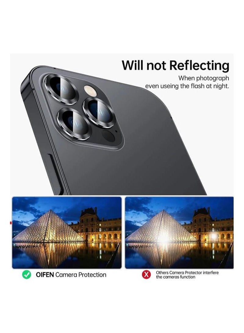 Rock Pow Camera Lens Protector For iPhone 14 Pro Max (6.7 inch)/ iPhone 14 Pro (6.1 inch) ,Anti Scratch HD Tempered Metal Glass Camera Screen Protector Shockproof Cover Film,Graphite - Image 5