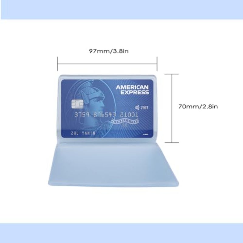Set of 2 Clear Credit Card Holder Wallet Insert with 10 Protective Sleeves, Plastic Card Wallet Inserts for Medicare Social Security ID Photoy, Compatible with Bifold Wallets for Men and Women - Image 2