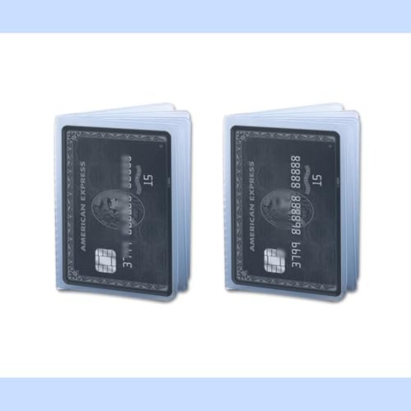 Set of 2 Clear Credit Card Holder Wallet Insert with 10 Protective Sleeves, Plastic Card Wallet Inserts for Medicare Social Security ID Photoy, Compatible with Bifold Wallets for Men and Women - Image 4