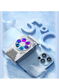 KASTWAVE Phone Cooling Fan, Portable Mini Phone Cooling Heatsink for iPhone iOS/Android Gaming Semiconductor Heatsink Cooler (Silver)  - Image 5