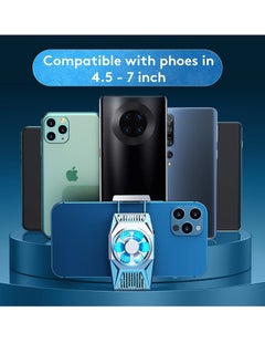 KASTWAVE Phone Cooling Fan, Portable Mini Phone Cooling Heatsink for iPhone iOS/Android Gaming Semiconductor Heatsink Cooler (Silver)  - Image 4