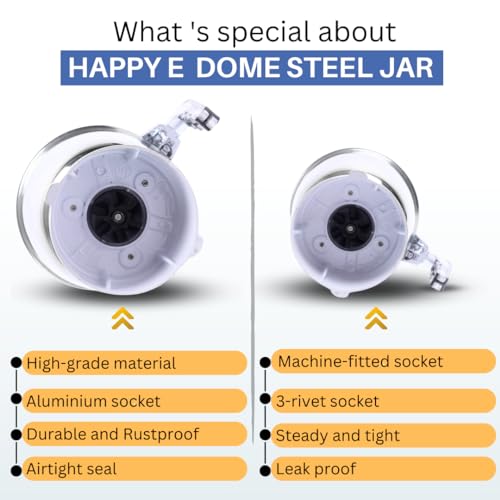 HAPPY E Sujata Dome Steel Jar | Sujata Mixer Grinder (1500 ml) - Image 4